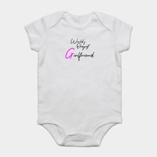 World's okayest girlfriend , girlfriend holiday , Girlfriend Baby Bodysuit